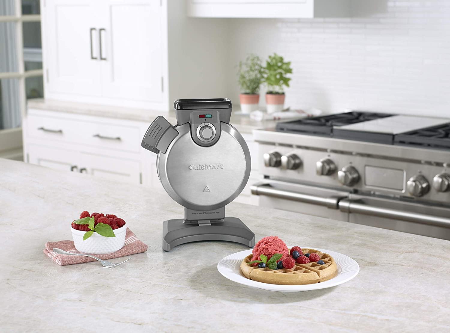 Cuisinart WAF-V100 Waffle Iron, Single, Silver - JOY2ESpree