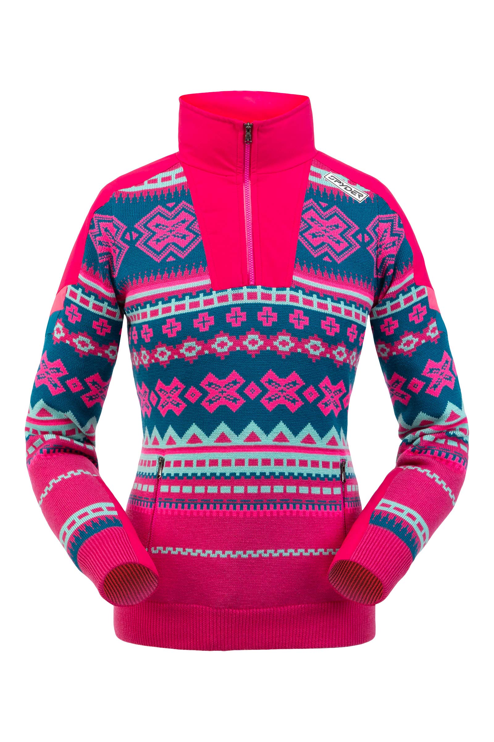Spyder Women’s Legacy Gore-Tex Infinium Pullover – Ladies Half Zip Heritage Winter Sweater