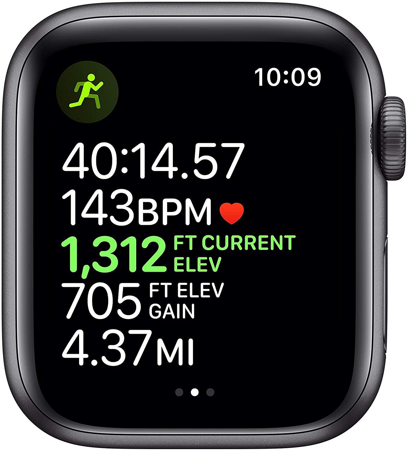 Apple Watch Series 5 (GPS + Cellular, 40MM) - Gold Aluminum Case with Pink Sand Sport Band (Renewed) - JOY2ESpree