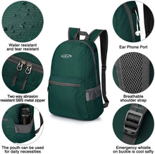 
                        
                          Load image into Gallery viewer, G4Free Ultra Lightweight Packable Backpack Travel Hiking Daypack Handy Foldable Water Resistant Camping Outdoor Backpack
                        
                      