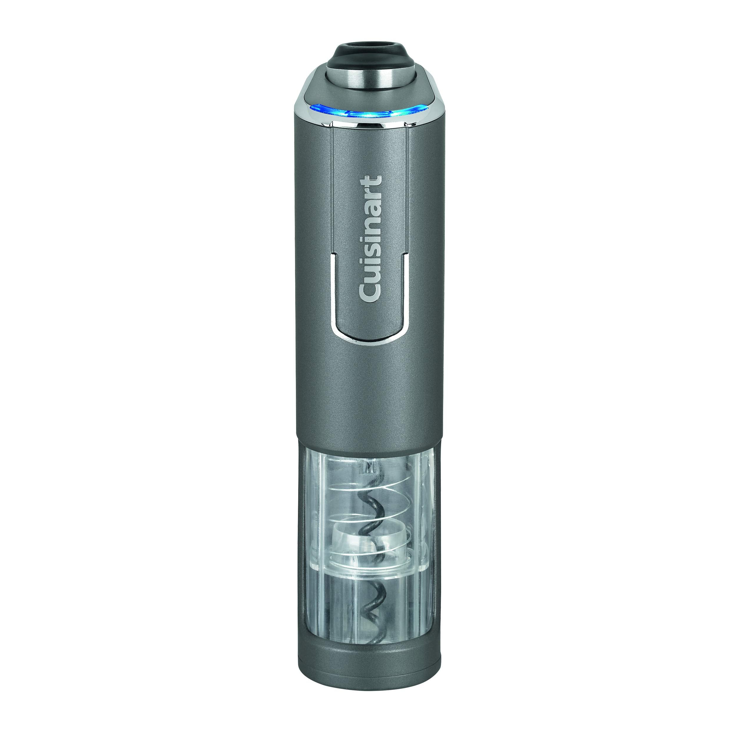 Cuisinart RWO-100 EvolutionX Cordless 4-in-1 Rechargeable Wine Bottle Opener, 1.96"(L) x 3.5"(W) x 8.14"(H), Gray/Black - JOY2ESpree