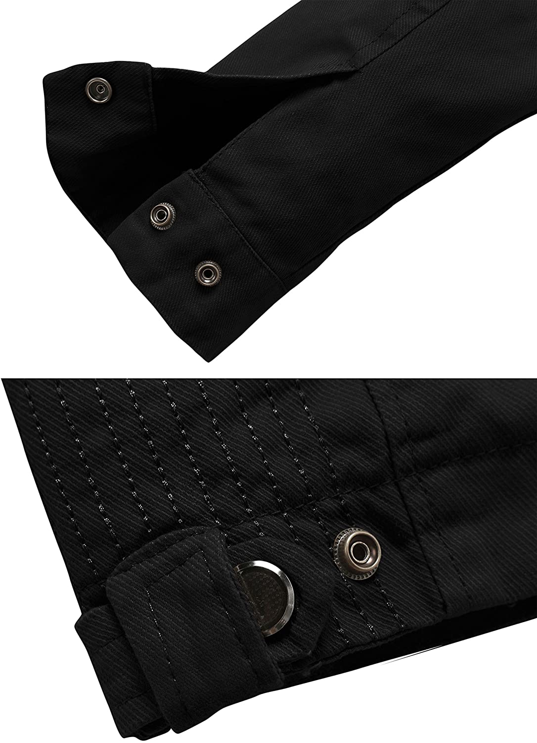 Wantdo Men's Cotton Stand Collar Lightweight Front Zip Jacket