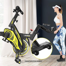 
                        
                          Cargar imagen en el visor de la galería, Pooboo Indoor Cycling Bike Belt Drive Exercise Bike Stationary with Comfortable Seat Cushion, Tablet Holder and LCD Monitor for Home Workout - JOY2ESpree
                        
                      