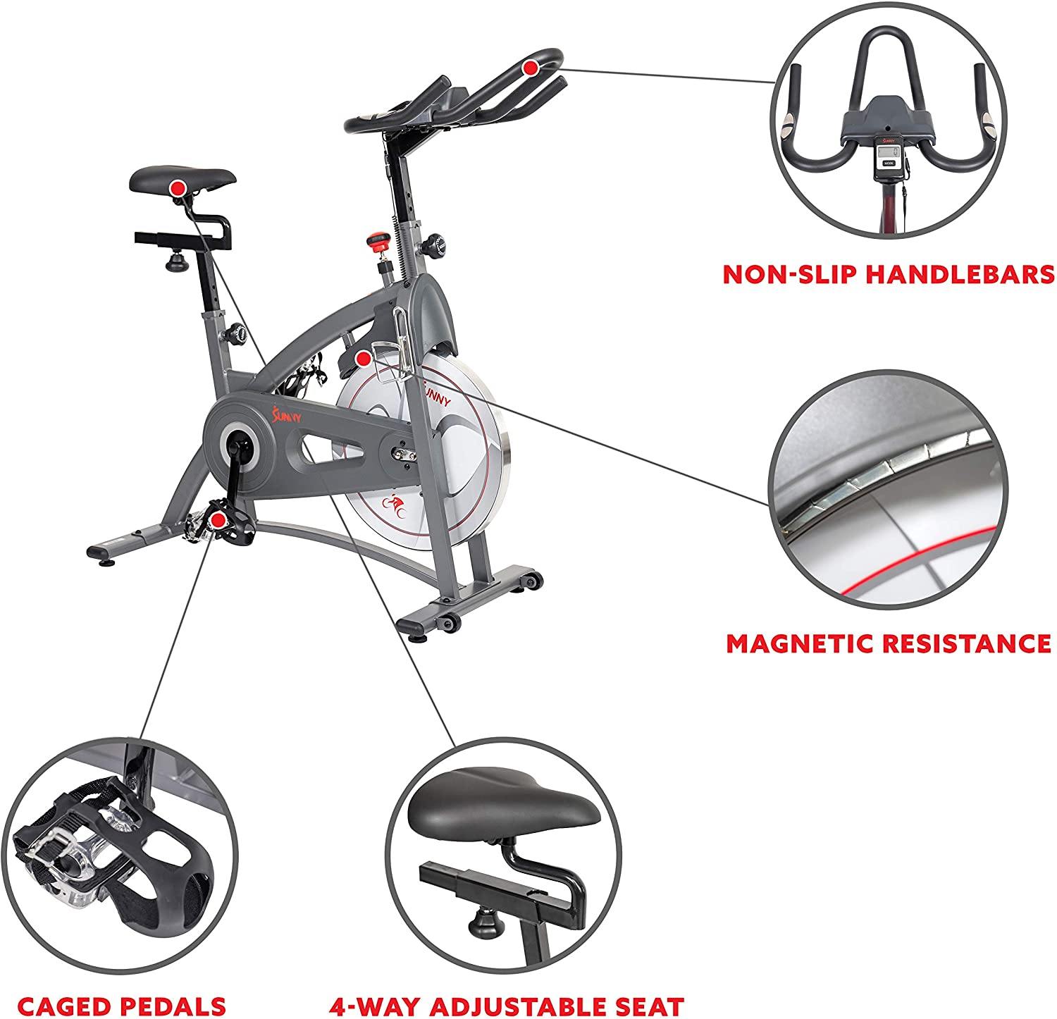 Sunny Health & Fitness Endurance Series Magnetic Indoor Cycling Exercise Bike - JOY2ESpree
