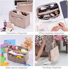 
                        
                          Load image into Gallery viewer, High End Purse Organizer insert, Bag Organizer with YKK zipper, Fit LV Speedy, Neverfull,Tote.5 Sizes
                        
                      