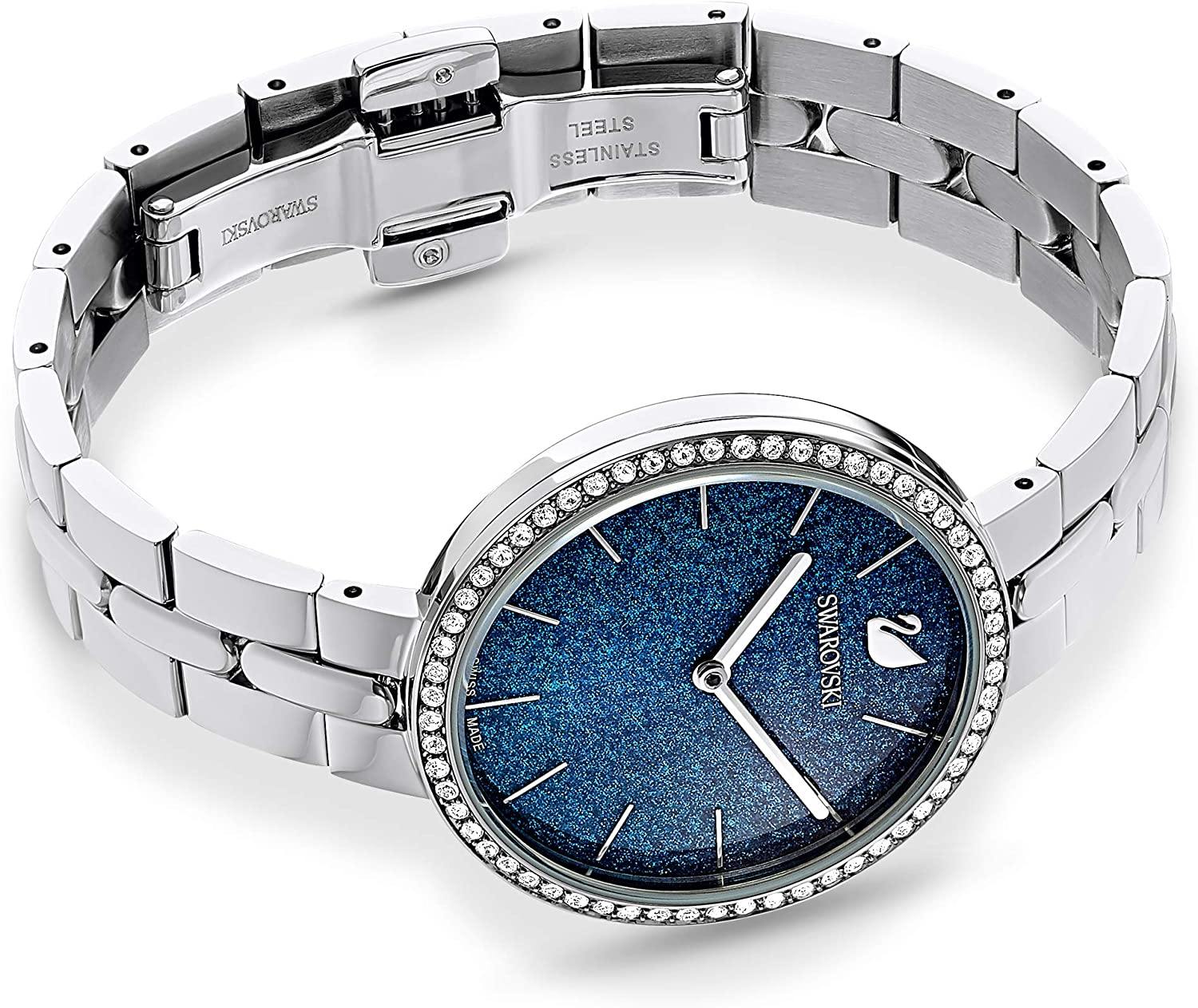 SWAROVSKI Women's Cosmopolitan Watch Collection, Metal Bracelet, Stainless Steel Band - JOY2ESpree