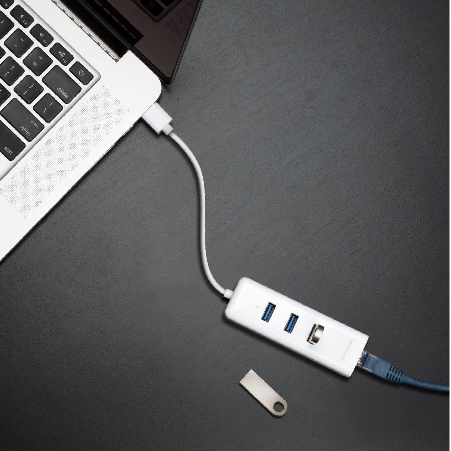 TP-Link USB to Ethernet Adapter (UE305), Foldable USB 3.0 to Gigabit Ethernet LAN Network Adapter, Supports Windows,Linux, Apple MacBook, Surface - JOY2ESpree