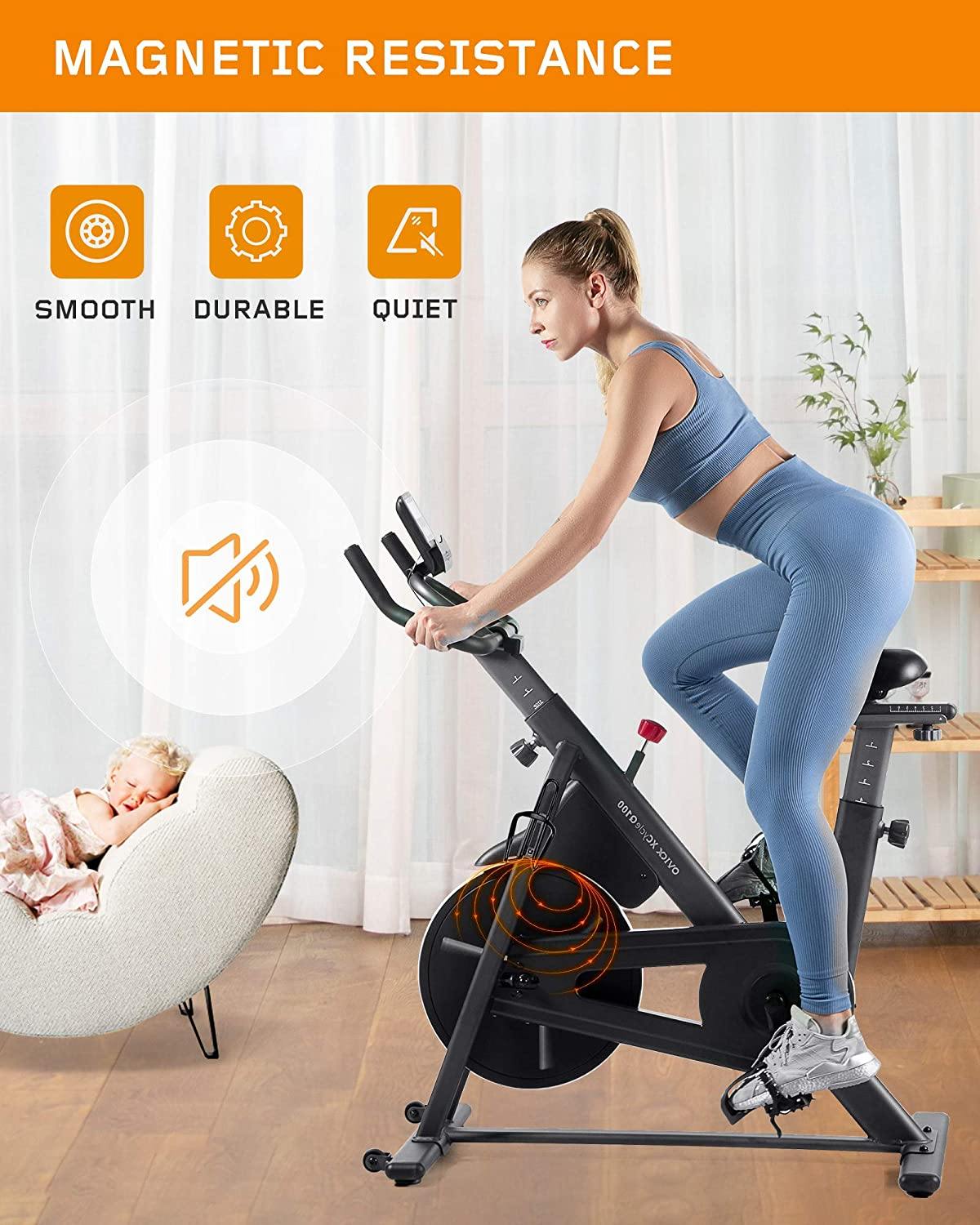 OVICX Indoor Cycling Bike Stationary Bike with Magnetic Resistance Indoor Cycling Bike Exercise Bikes - JOY2ESpree