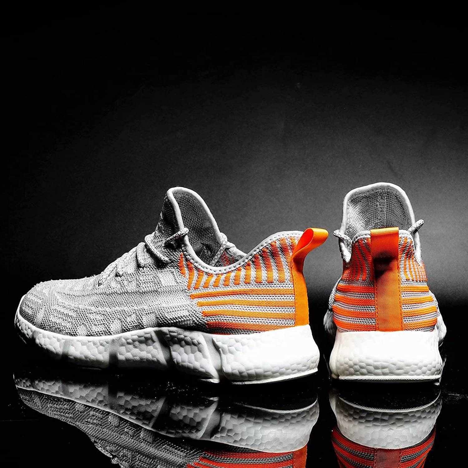 KEEZMZ Men's Running Shoes Fashion Breathable Sneakers Mesh Soft Sole Casual Athletic Lightweight
