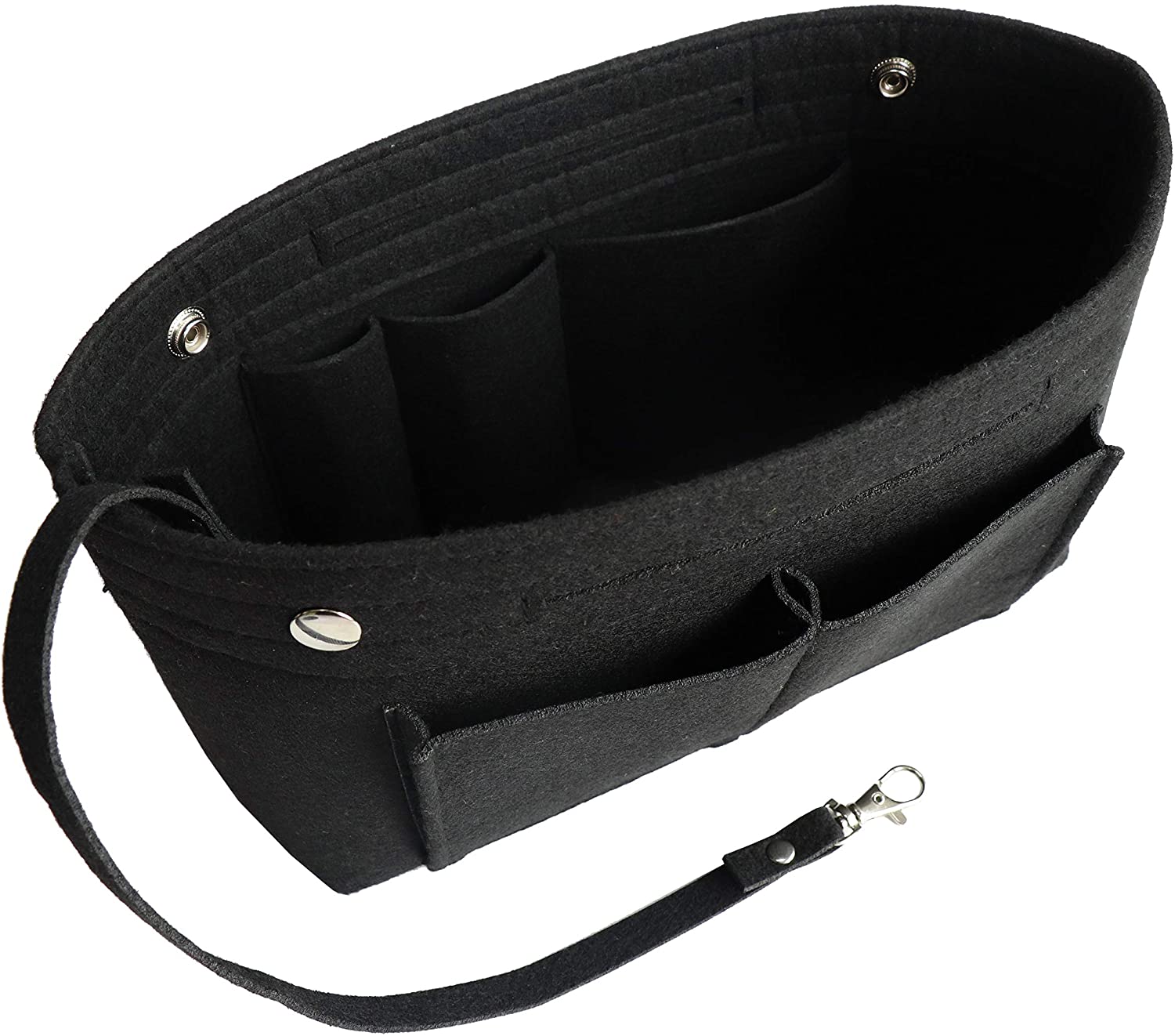 MISIXILE Felt Purse Organizer Insert Handbag Organizer,Tote Bag in Bag Organizer Fits Speedy Neverfull with Handles Keychain