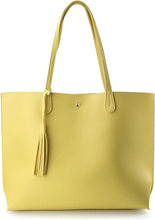 
                        
                          Load image into Gallery viewer, Minimalist Clean Cut Pebbled Faux Leather Tote Womens Shoulder Handbag
                        
                      