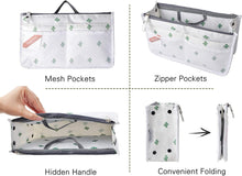 
                        
                          Muat gambar ke penampil Galeri, Vercord Updated Purse Handbag Organizer Insert Liner Bag in Bag 13 Pockets Purple Small
                        
                      