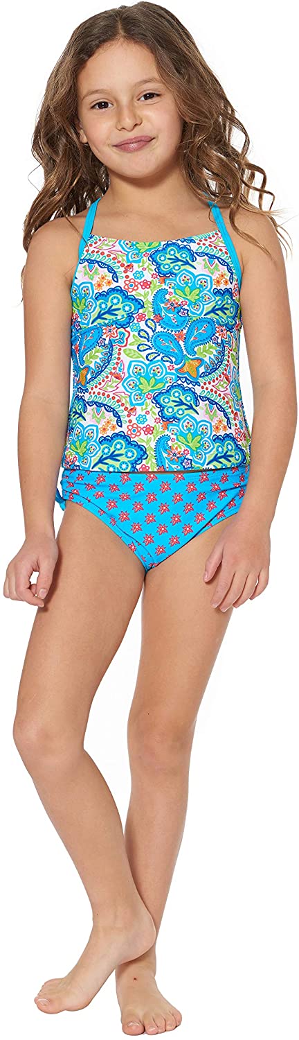 Tommy Bahama Girls' Two-Piece Bikini Swimsuit Bathing Suit