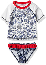 
                        
                          Load image into Gallery viewer, Tommy Bahama Girls' 2-Piece Rashguard and Swim Bottoms Set
                        
                      