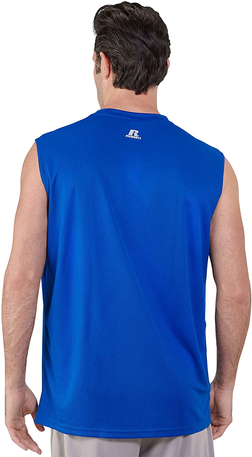 Russell Athletic Men's Dri-Power Performance Mesh Sleeveless Muscle