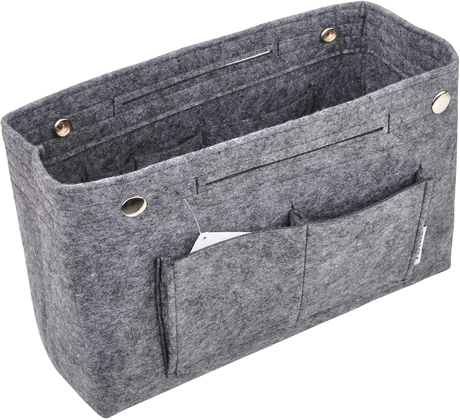 Vercord Felt Tote Handbag Purse Pocketbook Organizer Insert Divider Shaper Bag in Bag