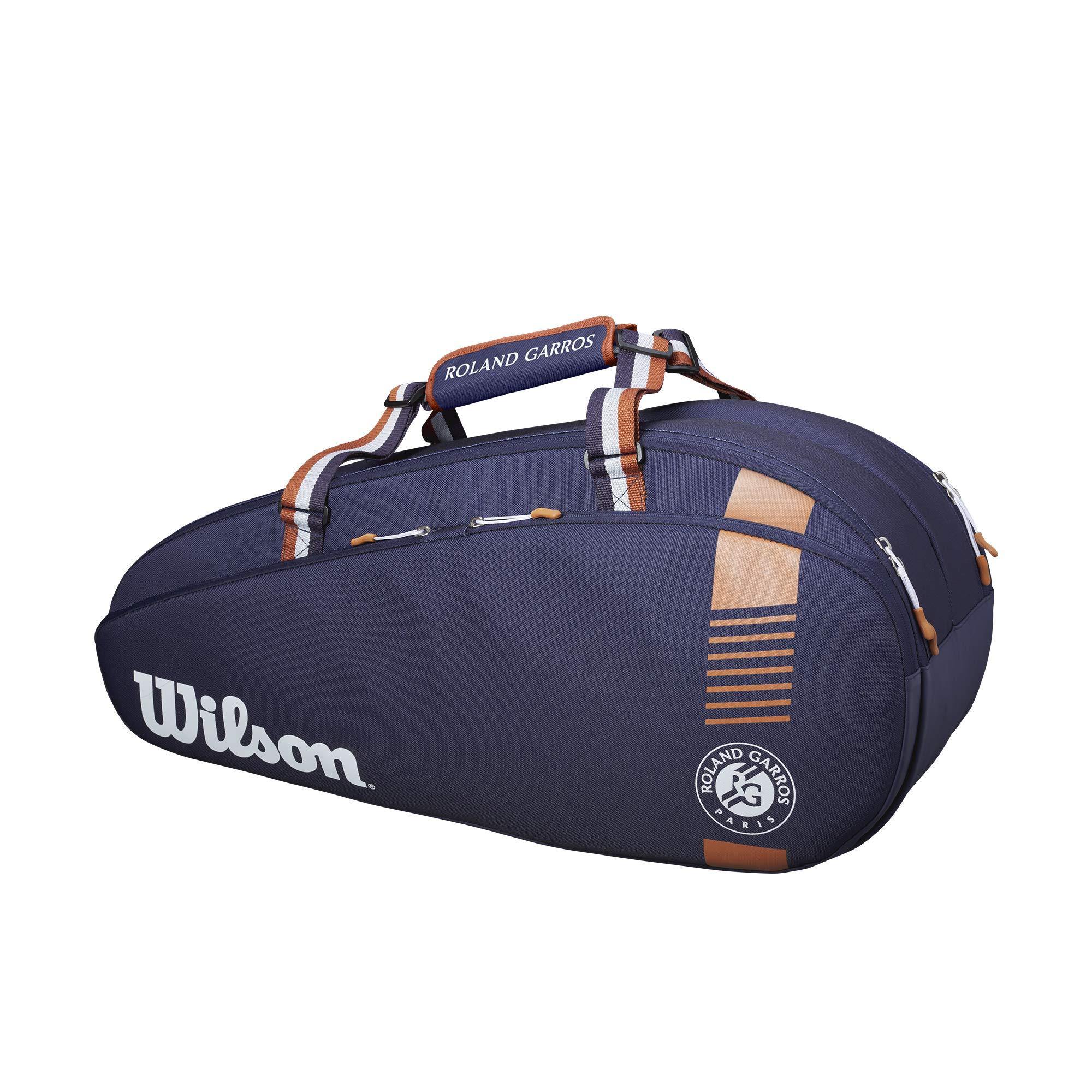 Wilson Roland Garros Team 6 Pack Racquet Bag (Navy/Orange) - JOY2ESpree