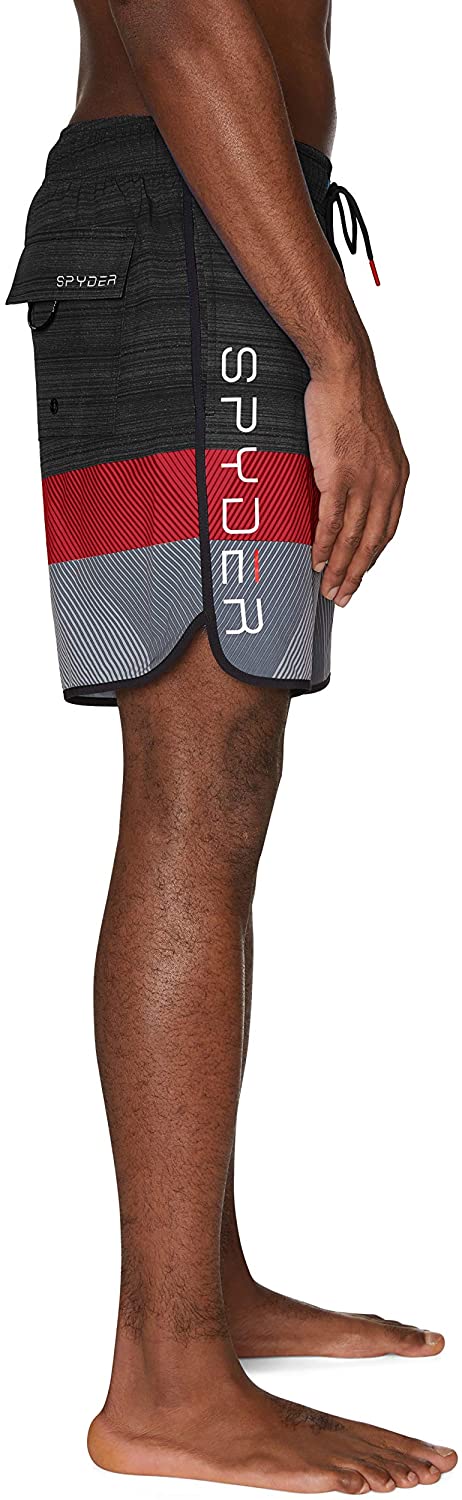 Spyder Men's 7" Textured Colorblock Volley Swim Trunks