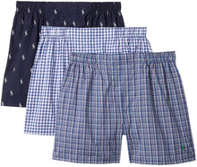 
                        
                          Cargar imagen en el visor de la galería, Polo Ralph Lauren Men's 3-Pack Classic Fit Packaged Woven Boxers
                        
                      