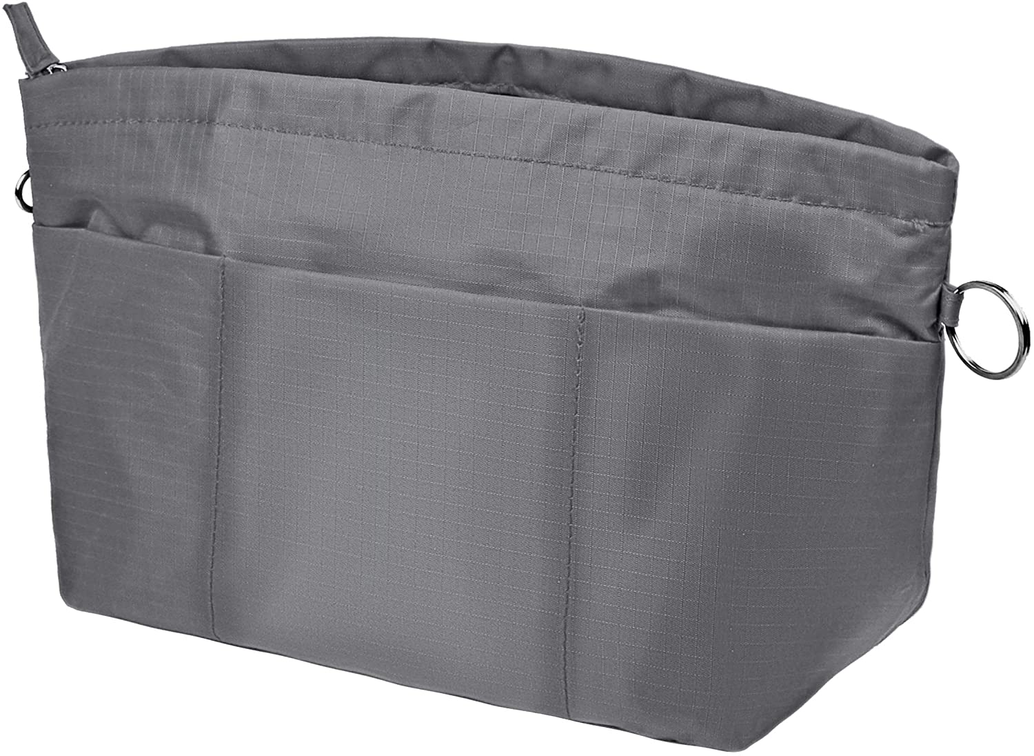 Vercord Purse Organizer Insert Bag Tote Handbags Pocketbook Inserts Organizers Zipper 11 Pockets Black Medium