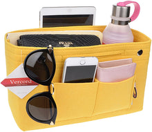 
                        
                          画像をギャラリービューアに読み込む, Vercord Felt Tote Handbag Purse Pocketbook Organizer Insert Divider Shaper Bag in Bag
                        
                      