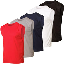 
                        
                          画像をギャラリービューアに読み込む, Real Essentials 5 Pack: Men's Mesh Active Athletic Tech Tank Top - Workout &amp; Training Activewear
                        
                      