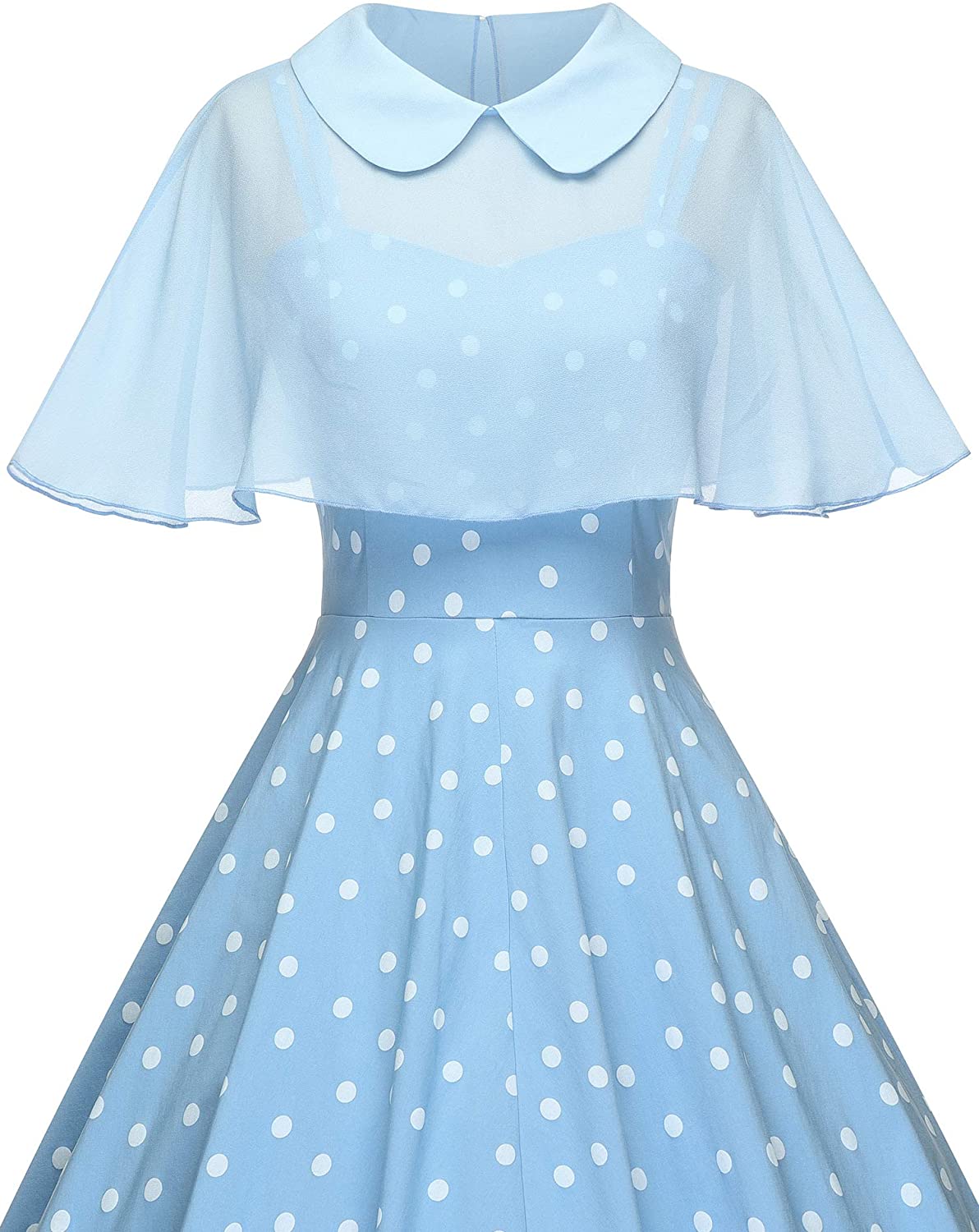 GownTown Women's 1950s Cloak Two-Piece Cocktail Dress
