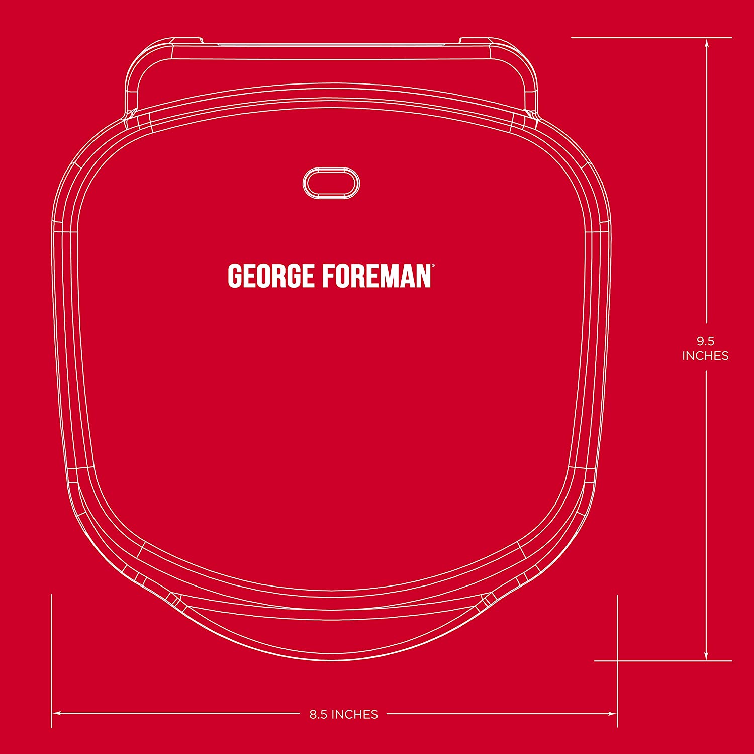 George Foreman 2-Serving Classic Plate Electric Indoor Grill and Panini Press, Black, GR10B - JOY2ESpree
