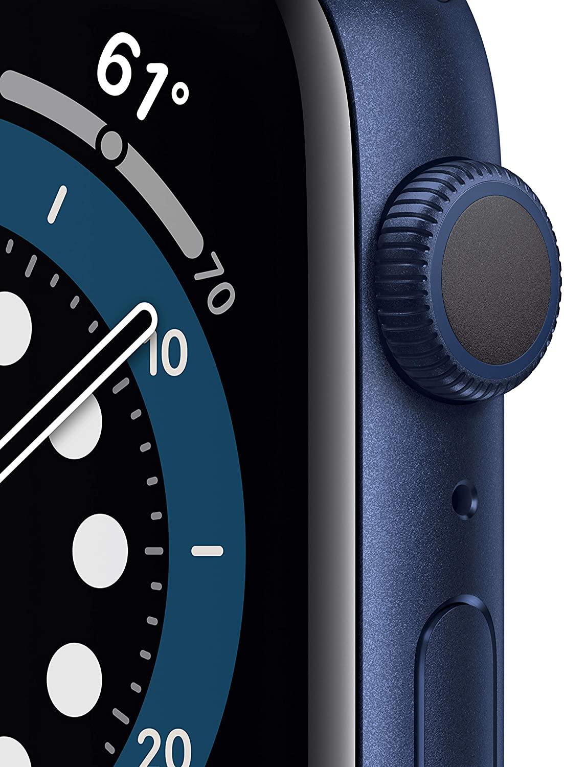 Apple Watch Series 6 (GPS, 44mm) - Space Gray Aluminum Case with Black Sport Band (Renewed) - JOY2ESpree