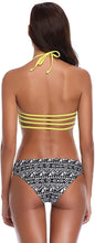 
                        
                          画像をギャラリービューアに読み込む, SHEKINI Women's Floral Printing Cutout Strappy Halter Swimsuits Bikini Suits
                        
                      