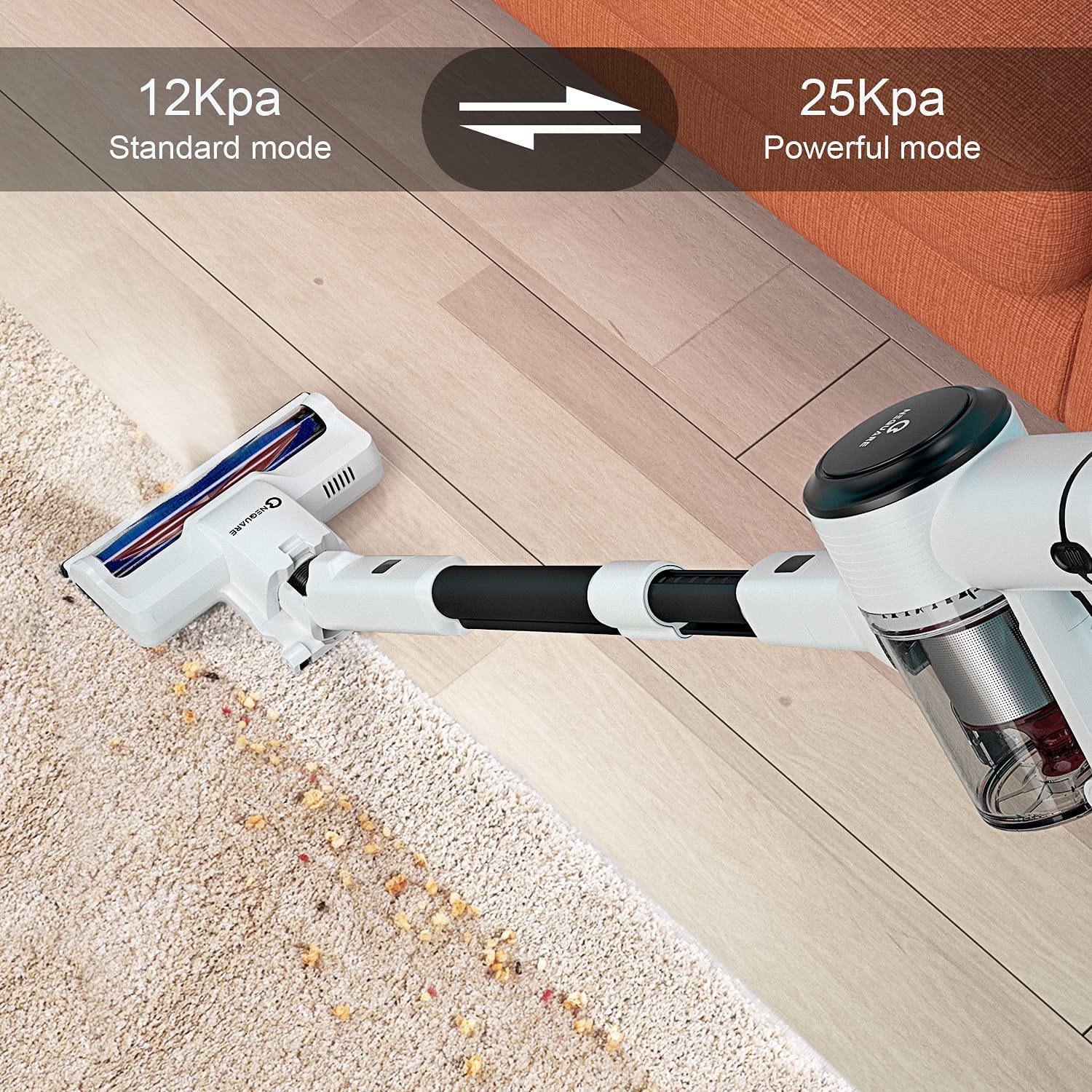NEQUARE Cordless Vacuum Cleaner, Stick Vacuum Cleaner with 280W 25Kpa Powerful Suction 40min Runtime - JOY2ESpree