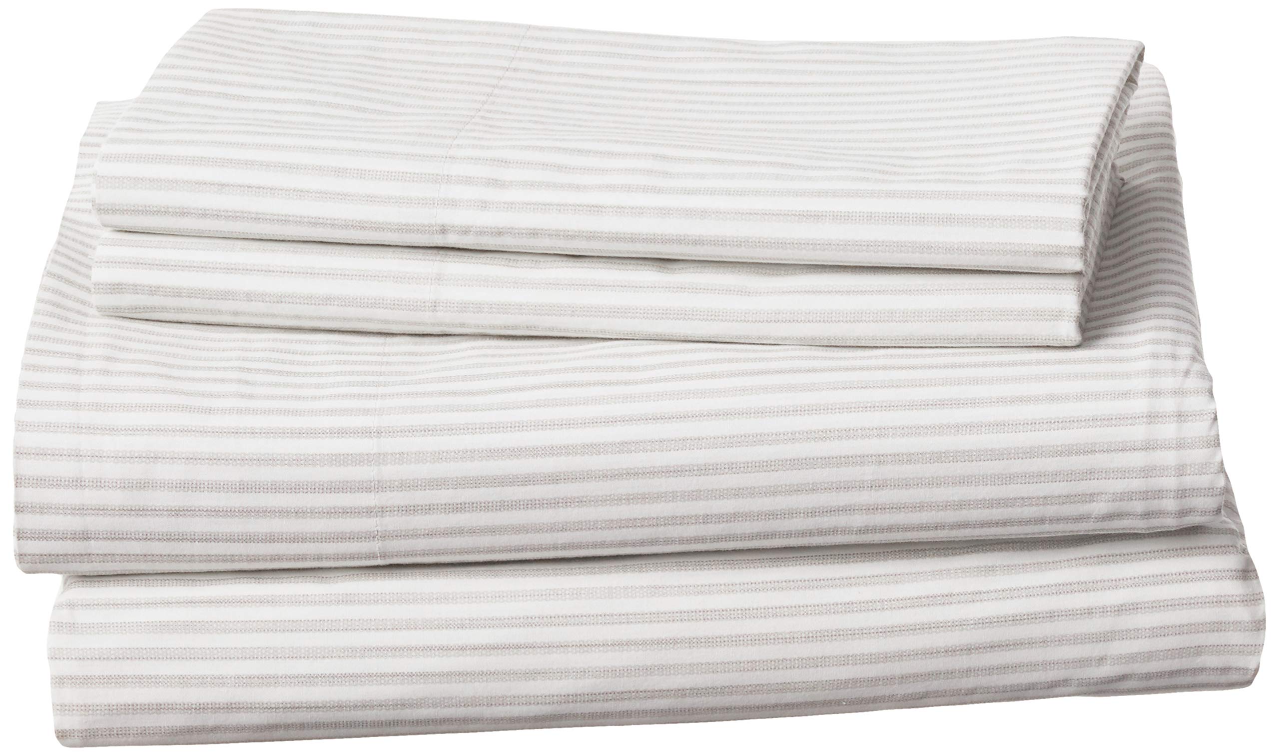 Tommy Bahama 212696 Paloma Beach Stripe Sheet Set, Cloud Grey, King
