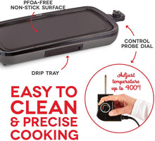 
                        
                          Muat gambar ke penampil Galeri, DASH DEG200GBRD01 Everyday Nonstick Electric Griddle for Pancakes, Burgers, Quesadillas, Eggs &amp; other on the go Breakfast - JOY2ESpree
                        
                      