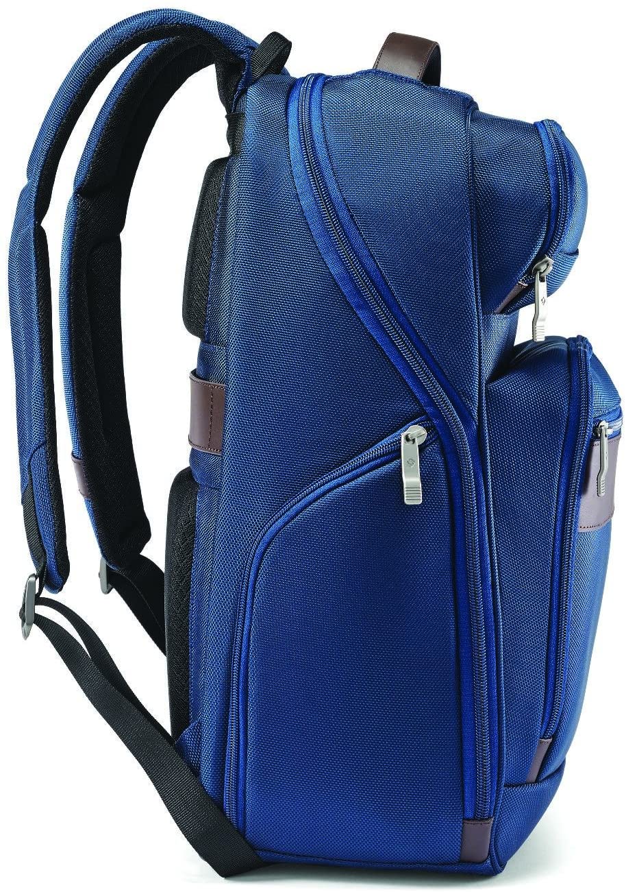 Samsonite Kombi Business Backpack, Black/Brown, 17.5 x 12 x 7-Inch