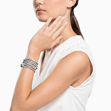 
                        
                          Cargar imagen en el visor de la galería, SWAROVSKI Women's Leather Look Crystal Power Bracelet Collection - JOY2ESpree
                        
                      