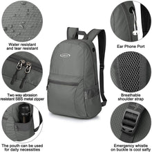 
                        
                          Muat gambar ke penampil Galeri, G4Free Ultra Lightweight Packable Backpack Travel Hiking Daypack Handy Foldable Water Resistant Camping Outdoor Backpack - JOY2ESpree
                        
                      