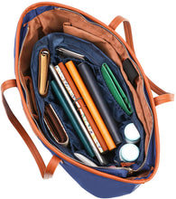 
                        
                          Load image into Gallery viewer, bridawn Nylon Tote Organizer Purse Insert Pocketbook Organizer Insert Handbag Divider with Handles Zipper Closure
                        
                      