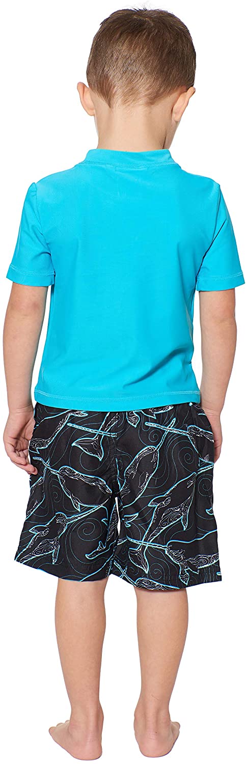 Tommy Bahama Boys' Rashguard and Trunks Swimsuit Set
