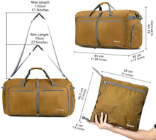 
                        
                          画像をギャラリービューアに読み込む, Gonex 150L Travel Duffel Bag Foldable Extra Large Duffle Bag XL Heavy Duty for Men Women for Luggage Shopping Gray
                        
                      