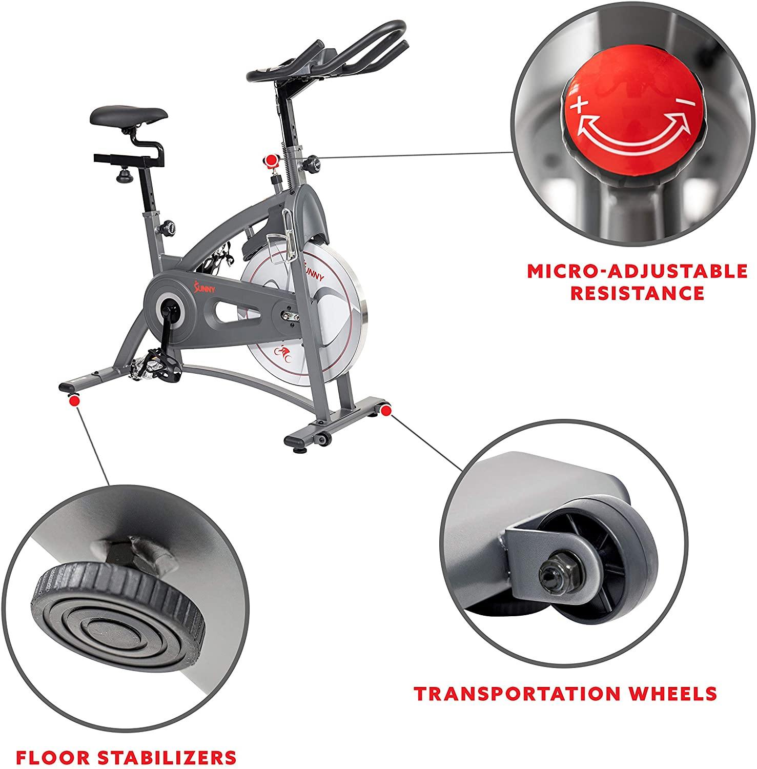 Sunny Health & Fitness Endurance Series Magnetic Indoor Cycling Exercise Bike - JOY2ESpree