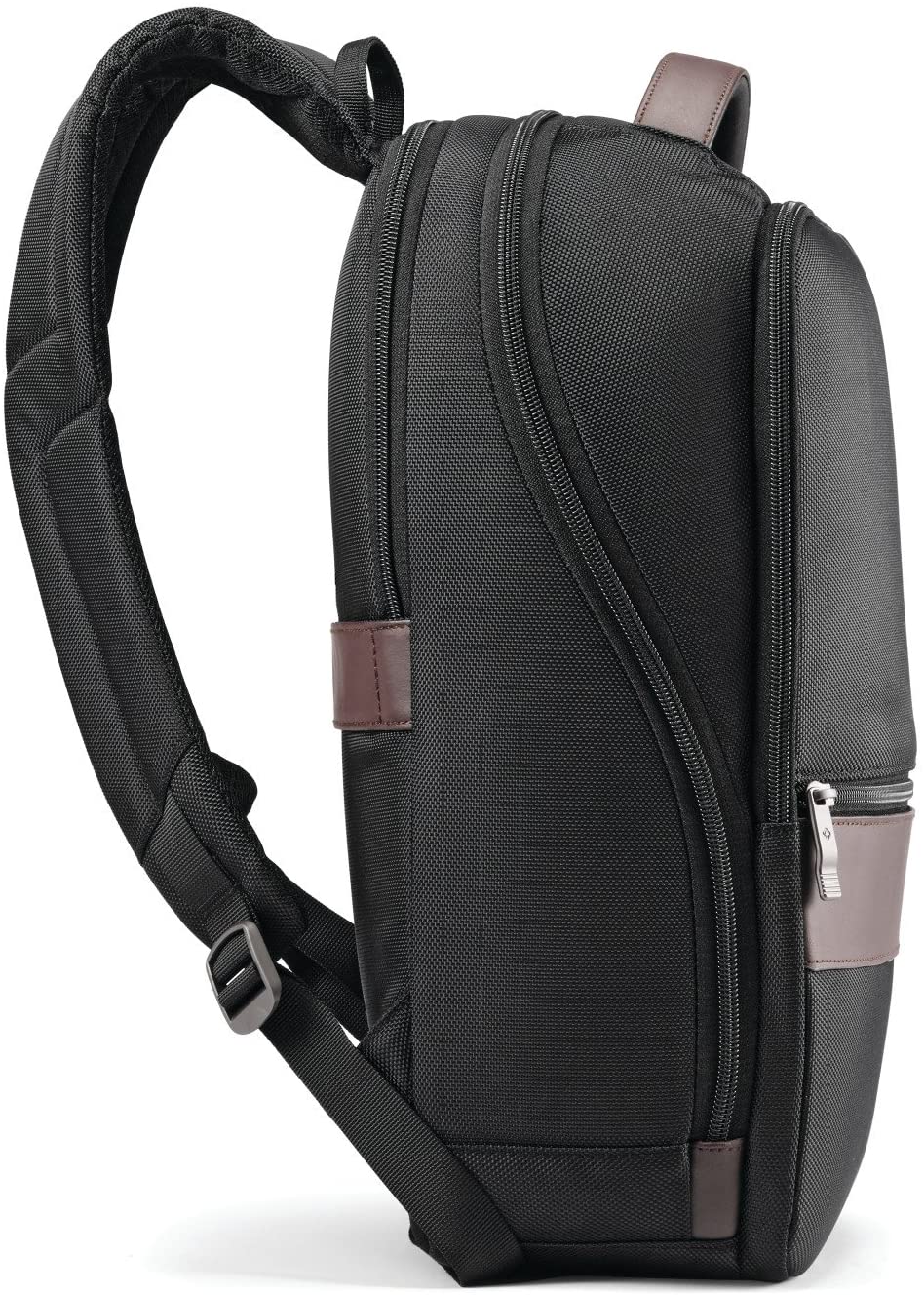 Samsonite Kombi Business Backpack, Black/Brown, 17.5 x 12 x 7-Inch