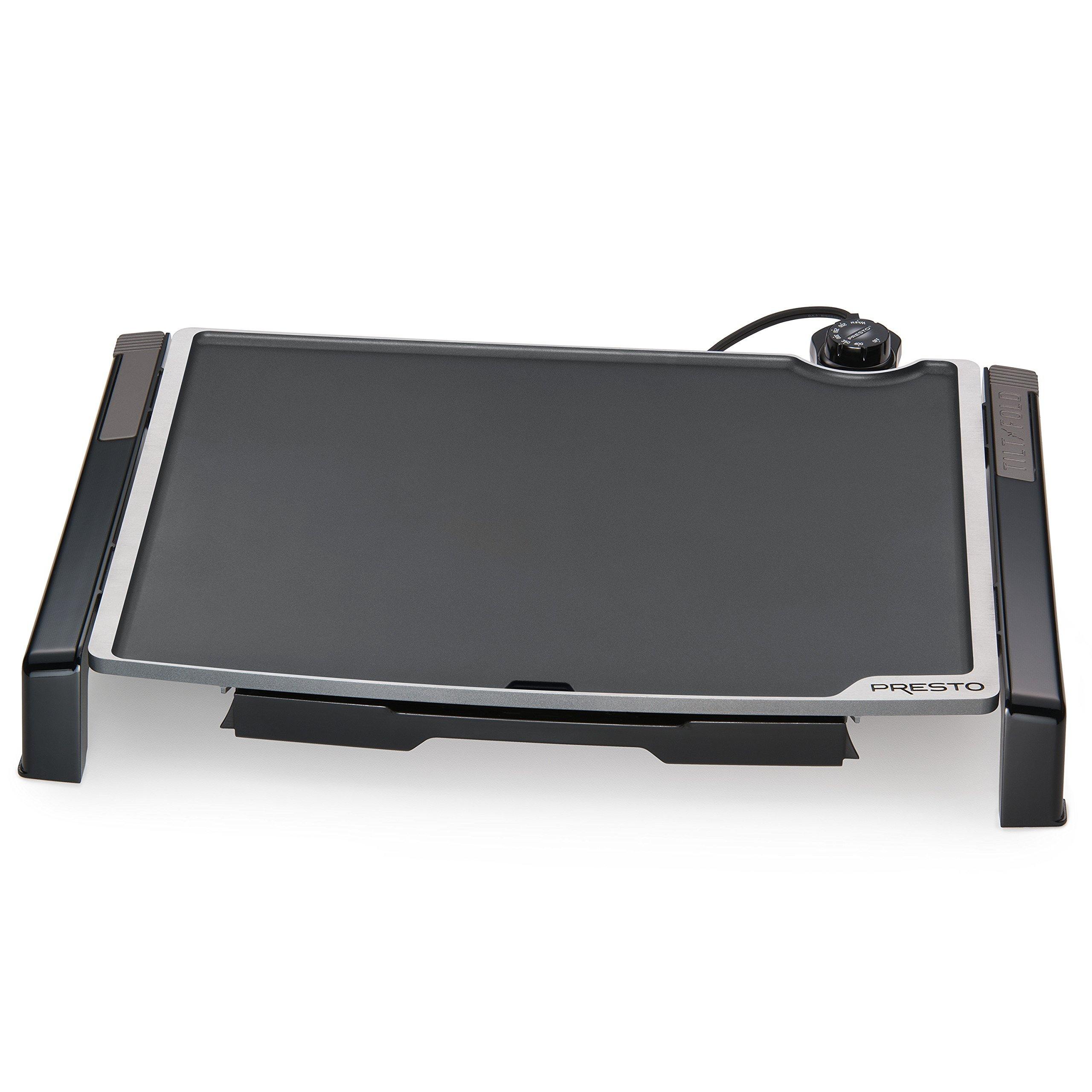 Presto 07073 Electric Tilt-N-fold Griddle, 19", Black inch - JOY2ESpree