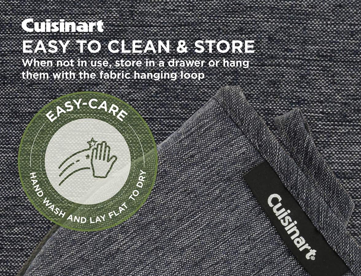 Cuisinart Chambray Neoprene Mini Oven Mitts, 2 Pack – Heat Resistant to 400 F . - JOY2ESpree