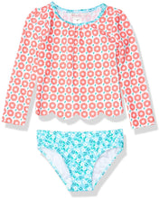 
                        
                          將圖片載入圖庫檢視器 Tommy Bahama Girls' Long Sleeve 2-Piece Rashguard Swimsuit Bathing Suit
                        
                      