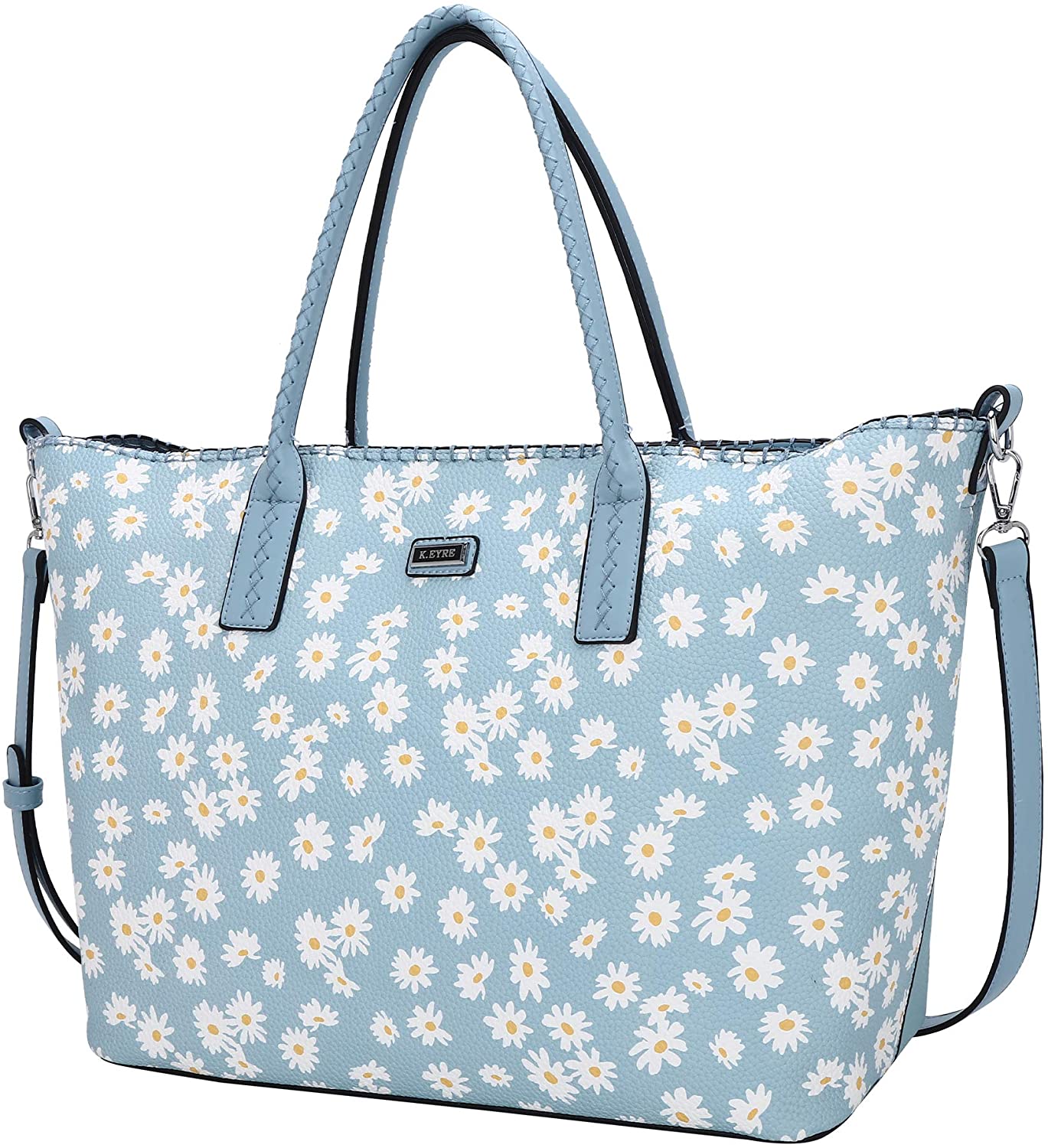 K.EYRE Women's Soft Faux Leather Tote Bag Purse Handbags Wallet Tote Shoulder Bag Purse Large Capacity