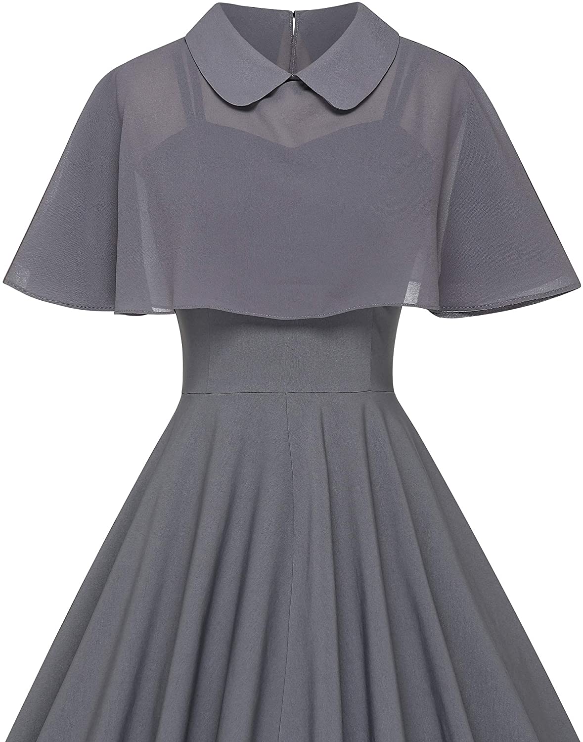 GownTown Women's 1950s Cloak Two-Piece Cocktail Dress