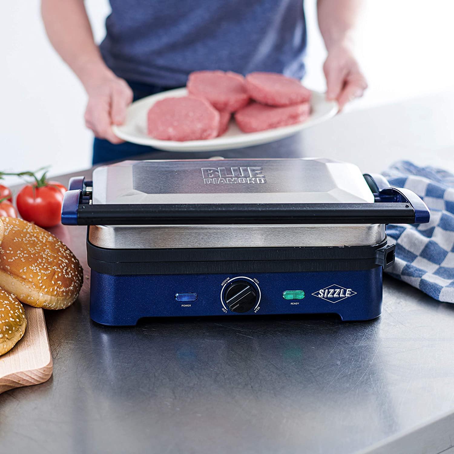 Blue Diamond Cookware Sizzle Griddle Ceramic Nonstick Electric Griddle - JOY2ESpree