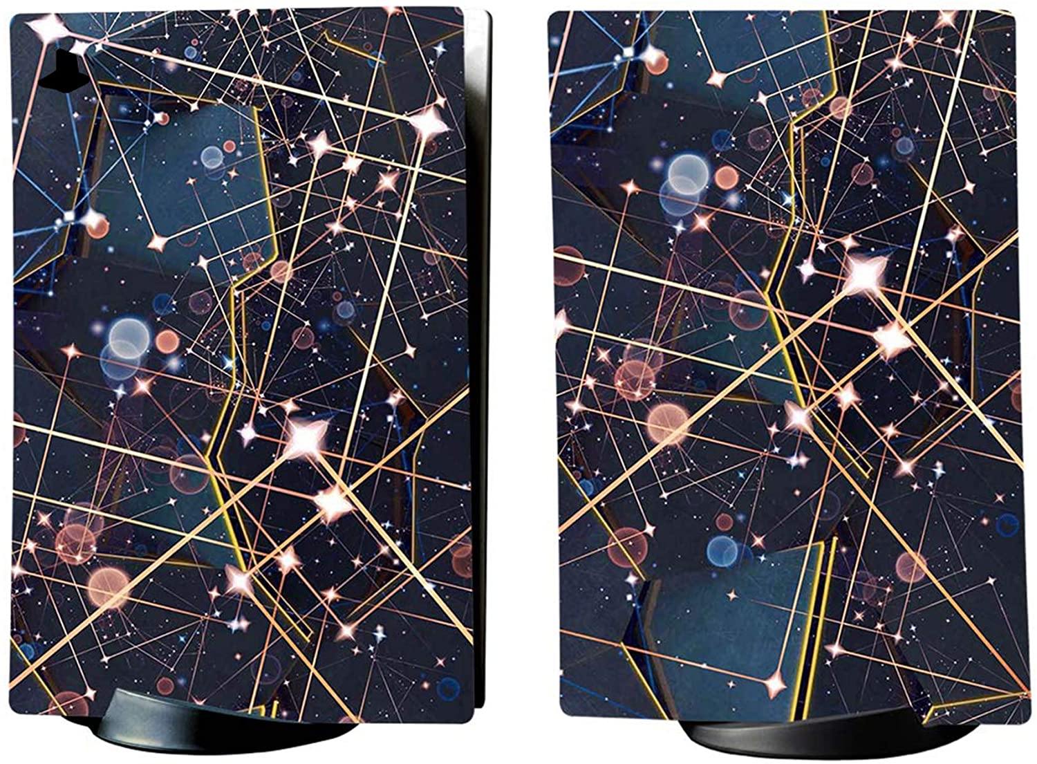 PlayVital Blue Nebula Full Set Skin Decal for PS5 Console Digital Edition - JOY2ESpree
