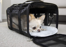 
                        
                          Load image into Gallery viewer, Sherpa Original Deluxe Airline Approved Pet Carrier, Medium, Black
                        
                      