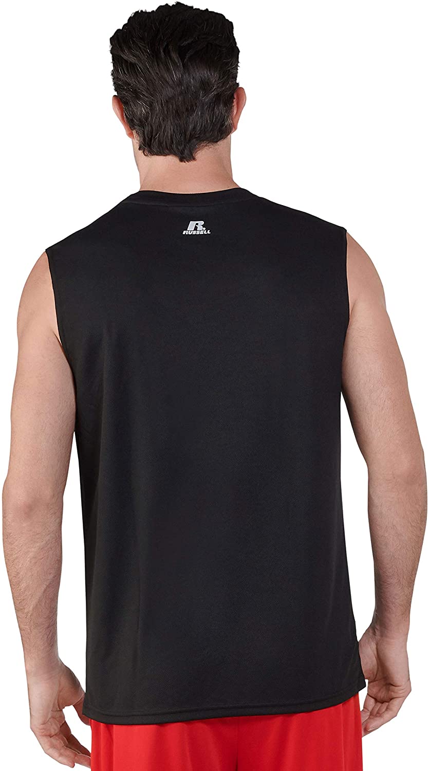 Russell Athletic Men's Dri-Power Performance Mesh Sleeveless Muscle